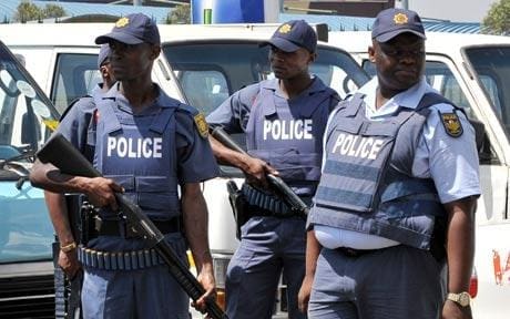 South African police