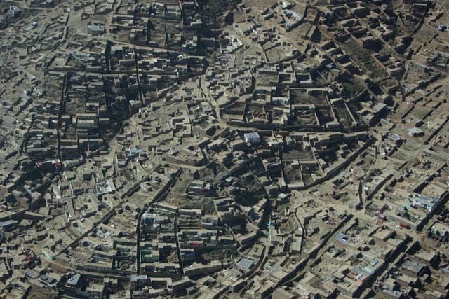 Photo taken on April 10, 2015 shows a general view of the Kabul city in Kabul, Afghanistan. (Xinhua/Ahmad Massoud)