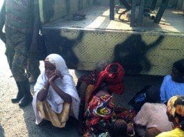 Women and children that had earlier been kidnapped by Boko Haram militants are seen after been rescued by Nigerian troops in Borno State, Nigeria, Sept. 15, 2015. According to Nigeria's Army Spokesman Colonel Sani Kukasheka Usman, the rescued women and children were freed from Boko Haram's bondage during an operation on Tuesday morning. (Xinhua/Dare Sholarin)