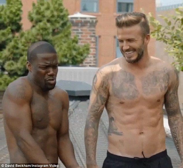 Kevin Hart and David Beckham