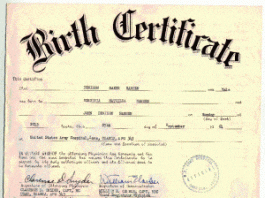 birth certificates