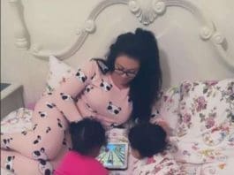Nadia Buari and her little girls (Instagram)