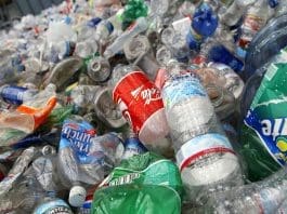 SAN FRANCISCO - MARCH 2: Recycled plastic bottles are seen at the San Francisco Recycling Center March 2, 2005 in San Francisco, California. Bottled water is the single largest growth area among all beverages, more than doubling over the last decade. Only about 12 percent of plastic bottles, mostly water, were recycled in 2003, according to industry consultant R.W. Beck, Inc. Since most bottled water is consumed away from home where recycling isn't an option, an estimated 40 million bottles a day go into the trash or become litter. (Photo by Justin Sullivan/Getty Images)