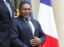 Mozambican President Nyusi in France