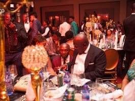 Sir Sam Jonah interacting with Kwaku Boateng Akuoko, CEO of Brommon Bespoke