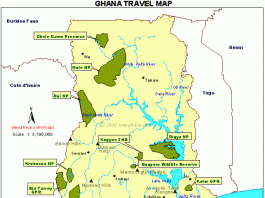 ghana map