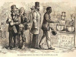 Black Reconstruction voters scrutinized with hate by the white ruling class