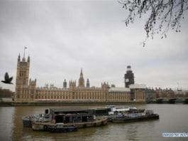 Photo taken on Jan. 7. 2019 shows the Houses of Parliament in London, Britain. MPs returned to Westminster Monday after the festive and new year break, and will resume debate on the Brexit bill on Wednesday, with the crucial vote expected in the early part of the following week. (Xinhua/Tim Ireland)