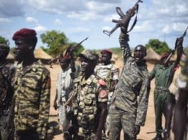 Spla Soldiers Near Juba April