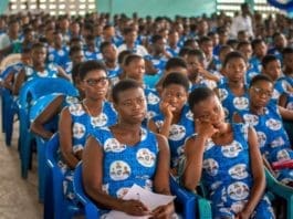 students of St Martin’s Senior High School