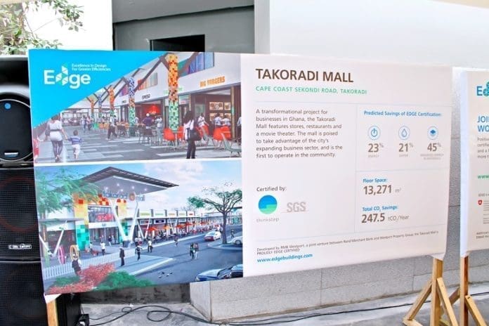 Takoradi Mall was EDGE certified by SGS thinkstep in December 2018
