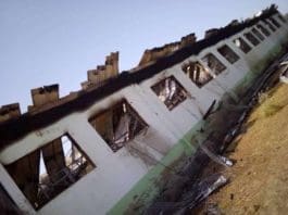 damaged school
