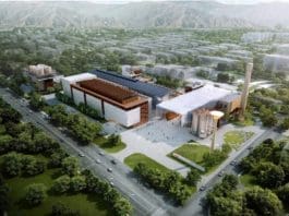 A computer graphic rendering of the museum and its surroundings when it is expected to finish in July, 2021. Photo courtesy of Li Li.