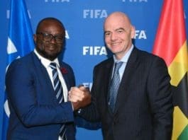 Kurt Okraku And Gianni Infantino Fifa