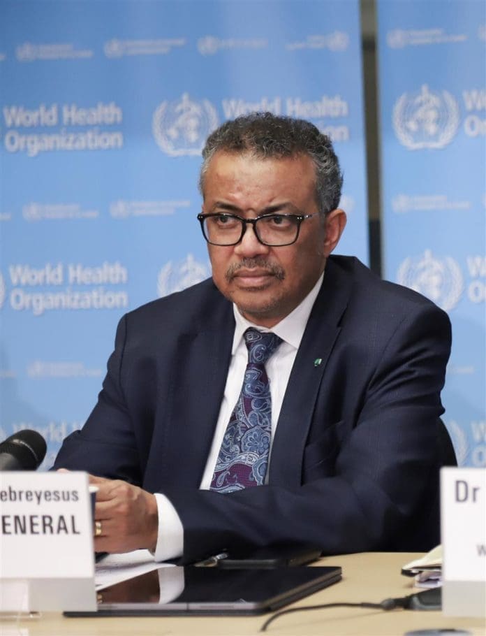 Who Director General Tedros Adhanom Ghebreyesus