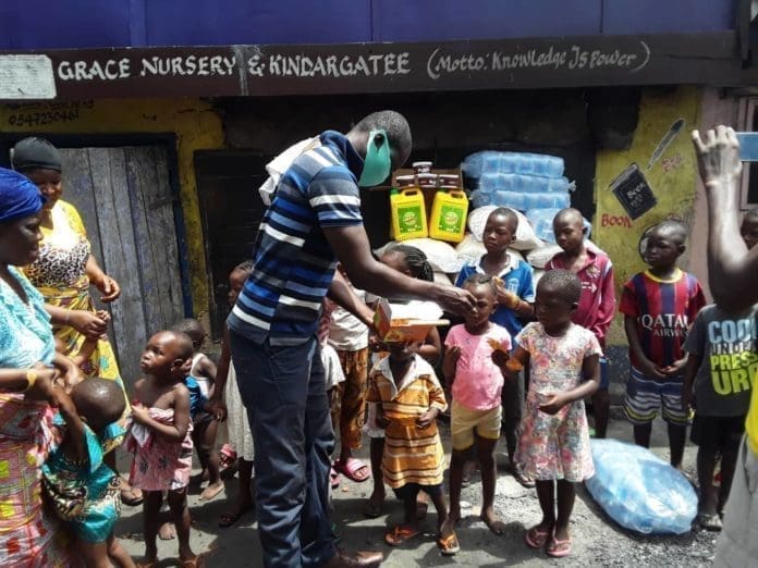 Distributio Of Items To Street Children In Kumasi