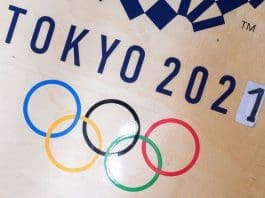 FILED - A sticker alters the Tokyo Games from 2020 to 2021 in the gym of German wrestler Frank Staebler. On Monday local organizers said the opening of the torch relay ahead of the Games would take place without spectators due to the coronavirus pandemic. Photo: Marijan Murat/dpa