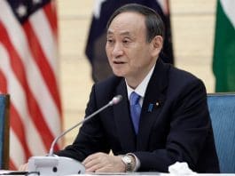 FILED - Yoshihide Suga, prime minister of Japan, takes part in a press conference in Tokyo in this file shot from March 12, 2021. Photo: Pool/ZUMA Wire/dpa