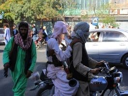Taliban militants are seen in Herat province, Afghanistan, Aug. 13, 2021. (Str/Xinhua)