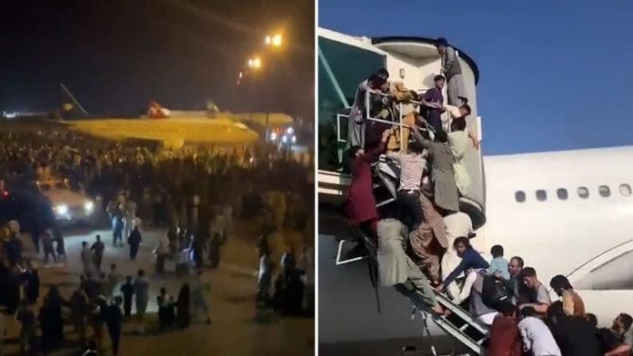Chaos in Kabul Airport Chaos in Kabul Airport
