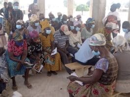 Photo showing the beneficiary community members