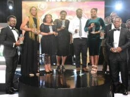 Mtn Health Safety Team Displaying The Awards