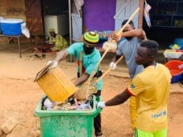 Pictures of the team of cleaners