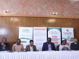 Mithika Mwenda Rd Left Reads A Statement By The Csos On The Drought Situation In Kenya And Horn Of Africa At The All Africa Conference Of Churches In Westlands Nairobi