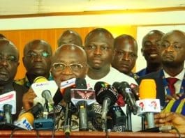 Osei Kyei Mensah Bonsu Addressing The Media
