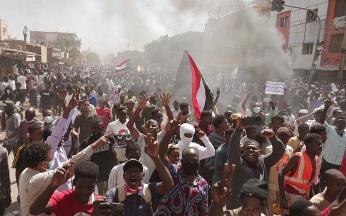 Sudan march against military rule on Oct. 25, 2022