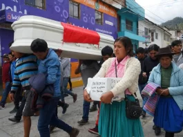 Peru People Protest Death Of Wilfredo Lizarme