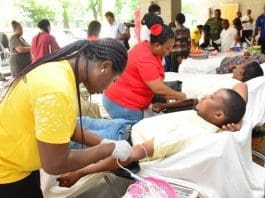 Donation At Mtn House In Accra