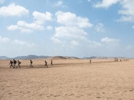Migrants traversing Djibouti brave the harsh desert terrain often without adequate food and water, during their journeys along the perilous Eastern Route. Photo Credit: IOM 2022