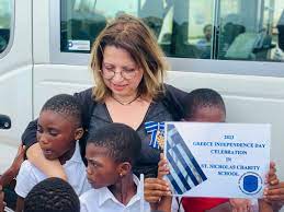 Greek Donors Donate Seater Bus To St Nicholas Foundation School