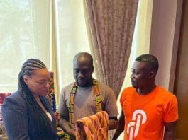 Mayor Cantrell of New Orleans (USA) and homeda kente