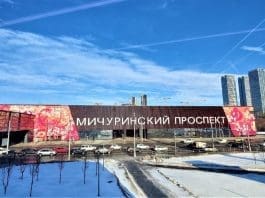 Photo shows a metro station of the Big Circle Line constructed by a Chinese company in Moscow, Russia. (Photo by Yu Hongjian/People's Daily)
