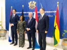 Politics Ghana Benelux Ghana’s Foreign Affairs And Regional Integration Minister Madam Shirley Ayorkor Botchway Nd From Left With Foreign Affairs Ministers Of Benelux