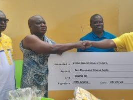 MTN Ghana supports Edina Bakatue with GHC25,000 cash