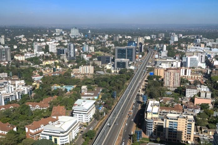 Vehicles run on the Nairobi Expressway in Nairobi, Kenya, Feb. 6, 2023. (Xinhua/Han Xu)