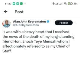 @Alan John Kyerematen on Twitter