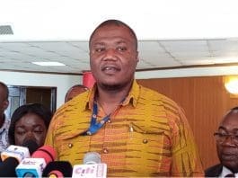 Dr Nana Ayew Afriyie Addressing The Media Jpg