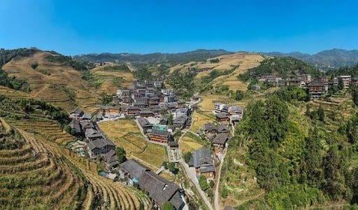 Photo shows Dazhai village, south China's Guangxi Zhuang autonomous region. (Photo from the official website of Longsheng county, Guangxi Zhuang autonomous region) Photo shows Dazhai village, south China's Guangxi Zhuang autonomous region. (Photo from the official website of Longsheng county, Guangxi Zhuang autonomous region)