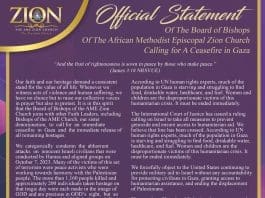 Amez Official Statement Calling For Ceasefire In Gaza
