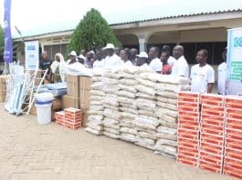 Kgl Team Presenting Relief Items To Keta Flood Victims