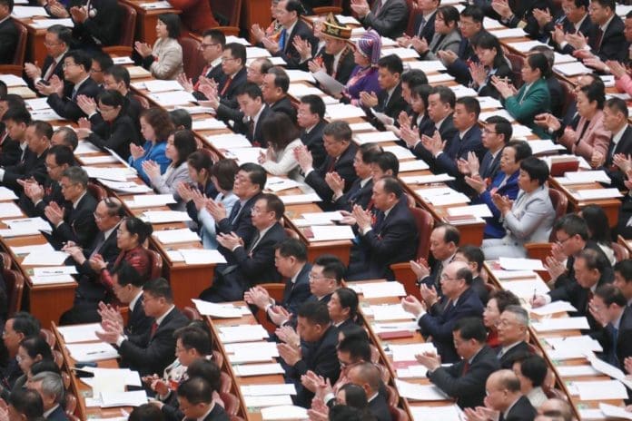 The opening meeting of the second session of the 14th National People's Congress (NPC) is held at the Great Hall of the People in Beijing, capital of China, March 5, 2024. (Xinhua/Lu Ye) The opening meeting of the second session of the 14th National People's Congress (NPC) is held at the Great Hall of the People in Beijing, capital of China, March 5, 2024. (Xinhua/Lu Ye)