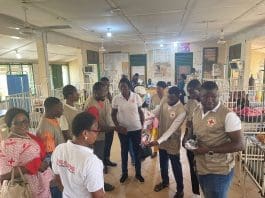 Red Cross visits Wa Municipal Hospital Children's Ward