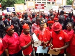 Leadership Of The Teacher Unions Presenting Their Petition