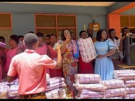 Harriet Kyeremanteng Oppong Donates Over Sanitary Pads To Schools