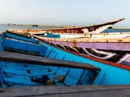 Boats used by smugglers. The Eastern Horn of Africa route to Yemen is one of the most dangerous migration routes. Photo: IOM/Djibouti 2021.