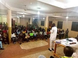 Hon Alfred Obeng Boateng Addressing His Constituents